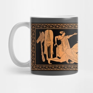 Herakles wrestling Antaeus Mug